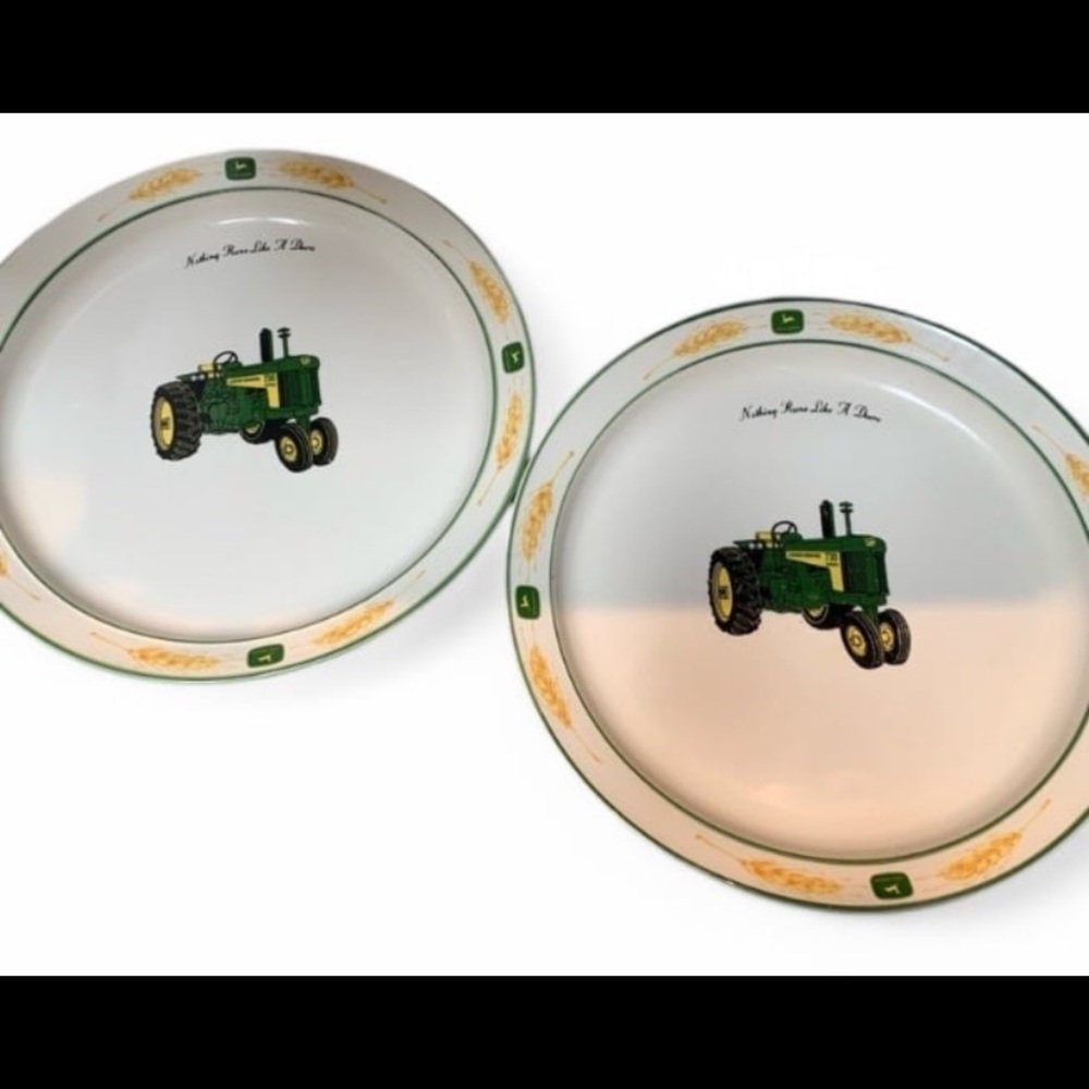 John Deere Tractor Design Dinner Plates